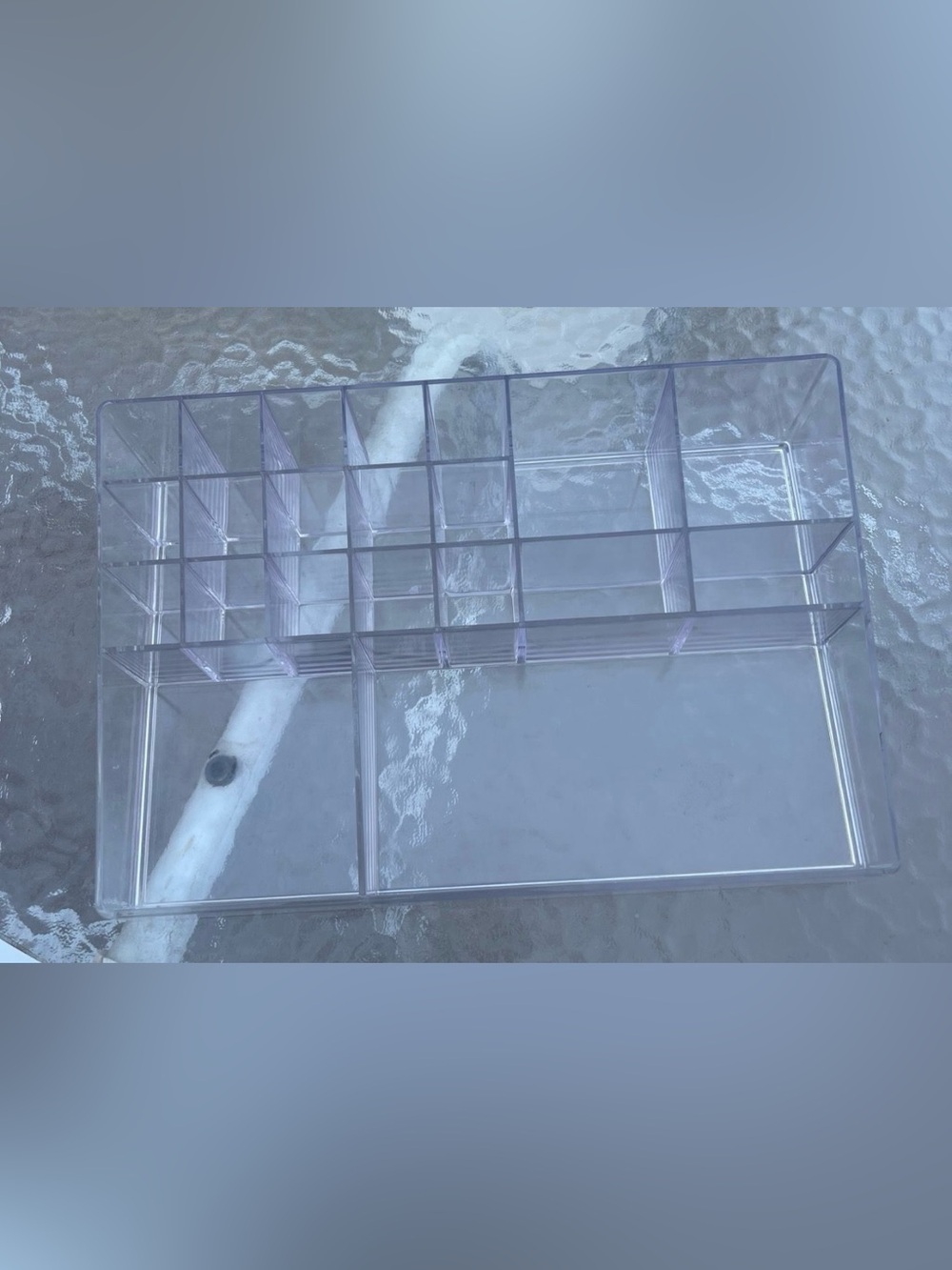 Clear Acrylic Drawer Organizer Tray - Transparent Makeup & Home Storage